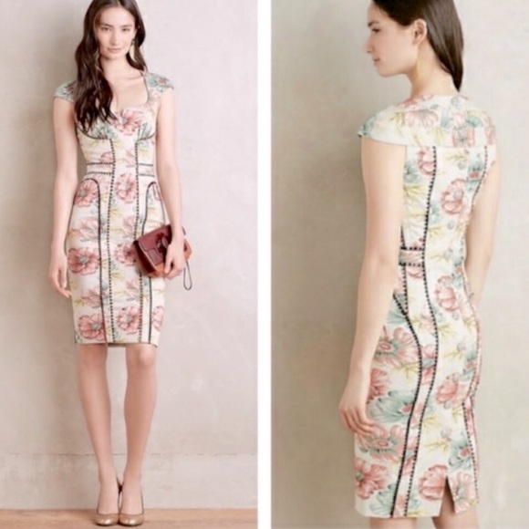 Byron Lars Bodycon Floral Beauty Mark Dress , 2P - Picture 1 of 17
